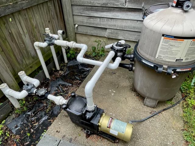 Pool equipment wiring detail