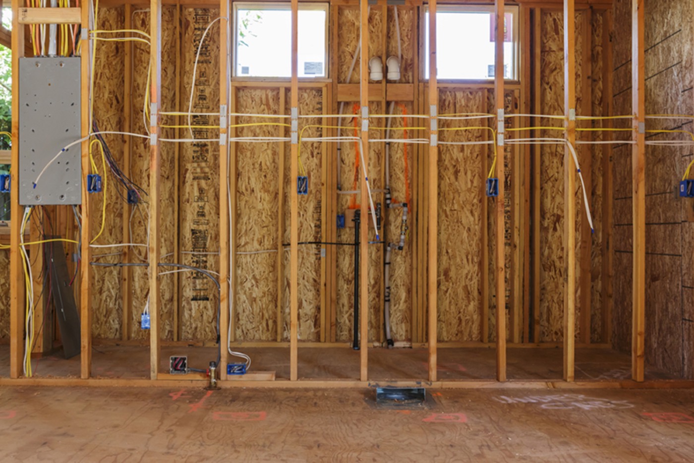New home electrical installation